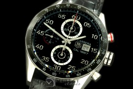 TG1887-202L Carrera 1887 Date Chrono SS/LE Black A-7750