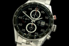 TG1887-202 Carrera 1887 Date Chrono SS/SS Black A-7750
