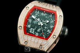 RM010-114 RG/RU Diam/Red Asian 21J Decorated