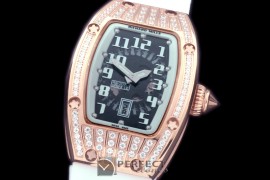 RM007-211D RG/RU/Diam Black/White Asian 21J Decorated