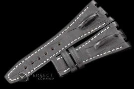 APA00112 Gen Croc Black Horn Back Strap for AP Watches