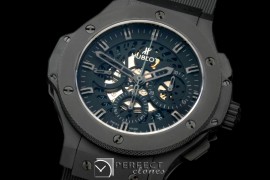 HAB00123 Aero Bang PVD/RU All Black Skeleton A-7750
