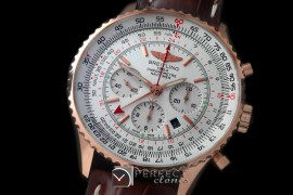 BLNVGMT-111L Navitimer GMT RG/LE White A-7500