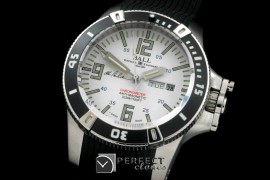 BALL10056 Hydrocarbon DayDate SS/LE White J-Miyota 8205