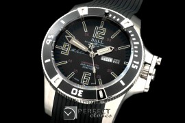 BALL10059 Hydrocarbon DayDate SS/LE Black J-Miyota 8205