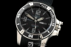 BALL10058 Hydrocarbon DayDate SS/LE Black J-Miyota 8205