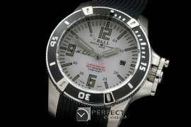 BALL10006 HydrocarbonDate SS/LE White J-Miyota 8205