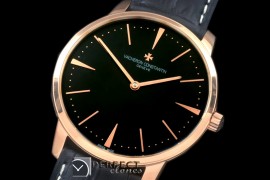 VCP10038 Patrimony RG/LE Black Jap Miyota 9015