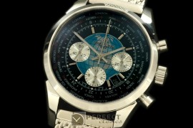 BLT01037S TransOcean Chrono Unitime Chrono SS/LE Black A-77528