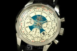 BLT01036L TransOcean Chrono Unitime Chrono SS/LE White A-77528