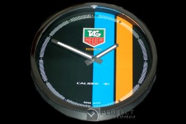 TGDC10002 Dealer Clock Monaco Gulf Style SS/Blk Swiss Quartz