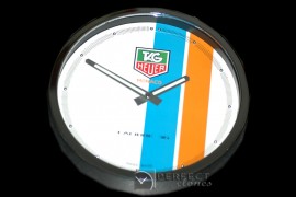 TGDC10001 Dealer Clock Monaco Gulf Style SS/Wht Swiss Quartz
