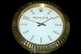 RLDC40011 Dealer Clock SuperOcean Style YG/Wht Swiss Quartz