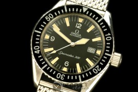 OMSEV01002M Vintage Seamaster 30Date SS/ME Blk A-2836