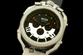 WLD30052 K36 Chronograph SS/RU Black/Red Jap Qtz