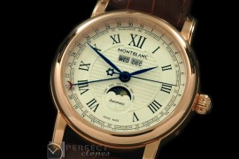 PPCA10026 Classic Perpetual Calendar RG/LE White Asian 2813