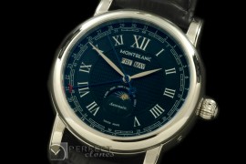 PPCA10022 Classic Perpetual Calendar SS/LE Black Asian 2813