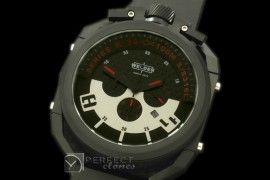 WLD30057 K36 Chronograph PVD/RU Black/Red Jap Qtz