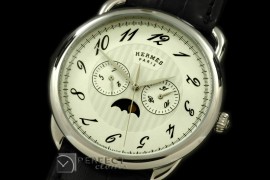 HE10031 Arceau Calendar SS/LE White Jap Quartz