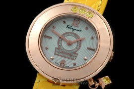 FGM01037 Gaucino Sparkling Ladies RG/LE White/Yellow Swiss Quart