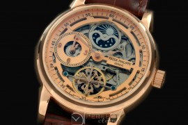 PPDT10009 Skeleton Duo Time/Moon Phase SS/LE R-Gold Asian 2813