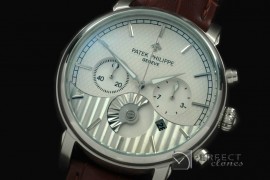 PPCC01001 Classic Chrono SS/LE White Jap Qtz Chrono