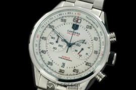 TG-50-101S Carrera 50yrs Chrono SS/SS White Jap OS2Quartz
