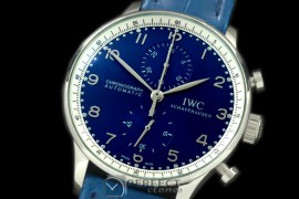 IWPG10106 Portuguese Chrono SS/LE Blue Jap OS20