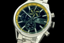 TG-50-002S Carrera 50yrs Anni Chrono SS/SS Black/Ylw Jap OS2Qu