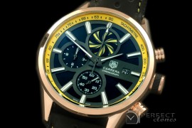 TG-50-007R Carrera 50yrs Anni Chrono RG/LE Black/Ylw Jap OS2Qu