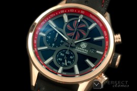 TG-50-008R Carrera 50yrs Anni Chrono RG/LE Black/Red Jap OS2Qu