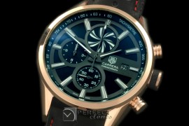 TG-50-006R Carrera 50yrs Anni Chrono RG/LE Black Jap OS2Quartz
