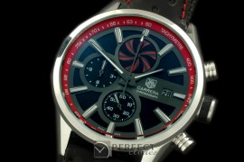 TG-50-003L Carrera 50yrs Anni Chrono SS/LE Black/Red Jap OS2Qu