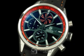 TG-50-004L Carrera 50yrs Anni Chrono SS/LE Black/Org Jap OS2Qu