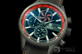 TG-50-014L Carrera 50yrs Anni Chrono PVD/LE Black/Org Jap OS2Q