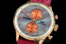 IWPG10095 Portuguese Chrono RG/LE MOP L-Blue Jap OS20