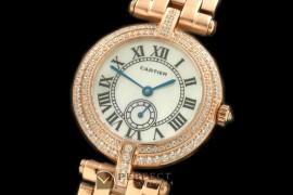 CARMR10006D Must De Cartier Ronde RG/RG/Diam White Jap Quartz