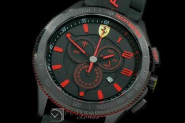 FE10211 Scuderia Chronograph PVD/RU Black/Red Jap Qtz