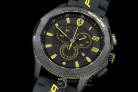 FE10212 Scuderia Chronograph PVD/RU Black/Yellow Jap Qtz