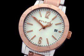 BVL00106 Bulgari Bulgari Auto SS/RG White Jap Miyota 9015