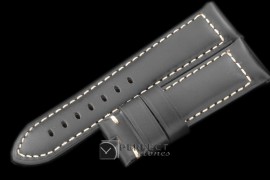 PNA00306 24/22 Calf Leather Black/White Stitches for 44mm Pa