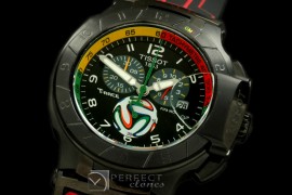 TS10001 2014 Fifa World Ed Chrono PVD/RU Black/Red Swiss Eta Qtz