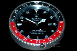 RLDC20112 Dealer Clock GMT Style Black Black/Red Swiss Quartz