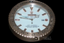 RLDC20131 Dealer Clock GMT Style White Gold Swiss Quartz