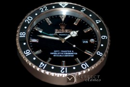 RLDC20136 Dealer Clock GMT Style Black Black Swiss Quartz