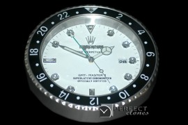 RLDC20111 Dealer Clock GMT Style Black White Swiss Quartz