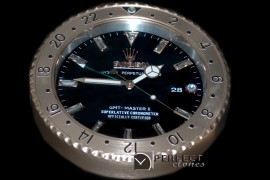 RLDC20132 Dealer Clock GMT Style Black Gold Swiss Quartz