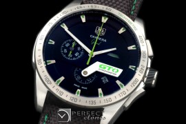 TG-GTO-105N Carrera GTO Chrono SS/NY Black/Green Jap OS2Quartz