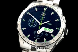 TG-GTO-104S Carrera GTO Chrono SS/SS Black/Blue Jap OS2Quartz