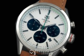 TG-CH80-103 Carrera CH 80Anni Chrono SS/LE White/Blue Jap OS2Q